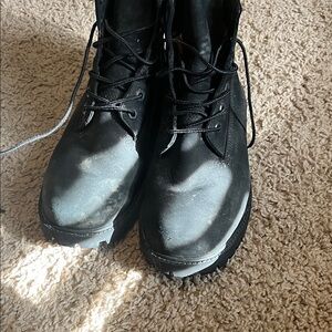 Black Lace-Up Boots